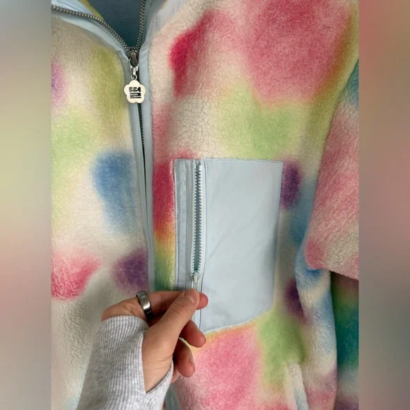 Sundae School Rainbow Valentine’s Day Drop Rainbow Fleece Unisex Small - Picture 6 of 14